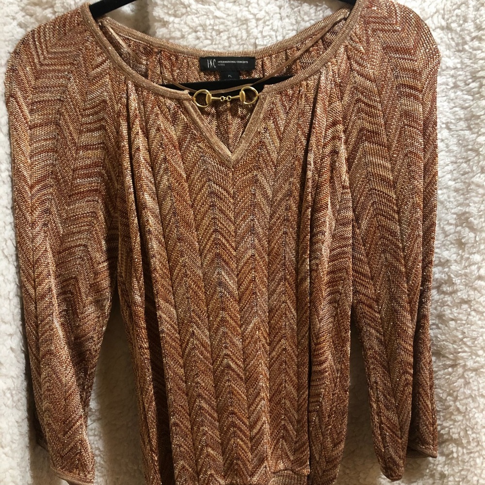 INC International Concepts V-Neck Top